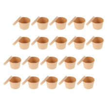 50Sets Papieren Ijsbeker Wegwerp Voor Snacks En Ijs
