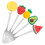 5pcs Pvc Fruit Pick For Fruit Decoration Picks Use 8