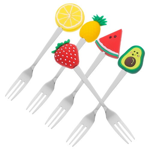 5pcs Pvc Fruit Pick For Fruit Decoration Picks Use 2