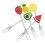 5pcs Pvc Fruit Pick For Fruit Decoration Picks Use 6