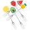 5pcs Pvc Fruit Pick For Fruit Decoration Picks Use 9