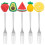 5pcs Pvc Fruit Pick For Fruit Decoration Picks Use 10