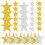Glitter Star Stickers For Gift Boxes Decorating 300pcs 4