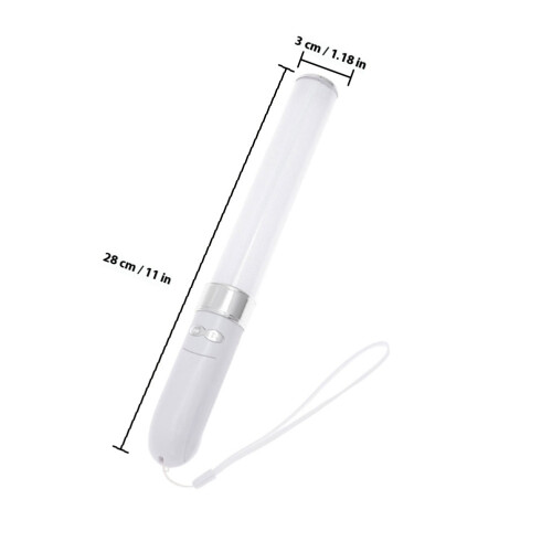 2 Pcs Party Props Glowing Sticks Fixture Bulb Sconces White 1