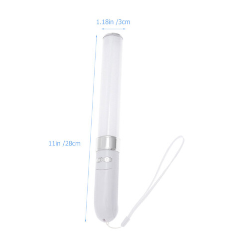 2 Pcs Party Props Glowing Sticks Fixture Bulb Sconces White 2