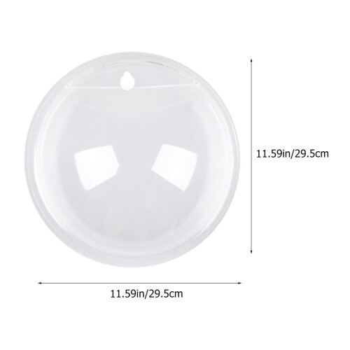 Raindrops Clear Wall Fish Bowl Round Acrylic 1pcs 1