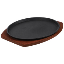 1Ensemble À Steak Solide Plateau Bois