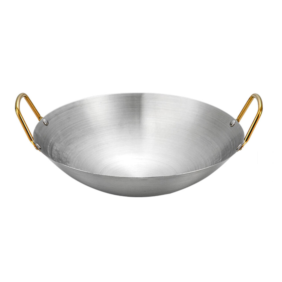 Large Stainless Steel Pot Portable Silver Hot Pot Pan 1pcs-image-OPC-PK8B9XR-NEW