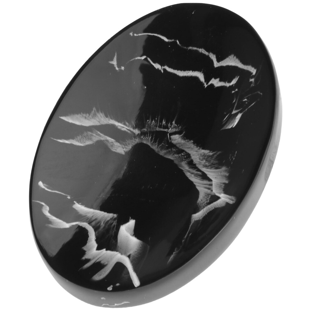 Round Soap Dish Black Waterproof 1pcs-image-OPC-PK8BB7D-NEW