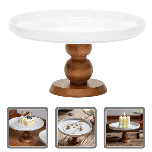 Raindrops Cakes Stands Ceramic Cake Stand Hotel Use 1pack 2