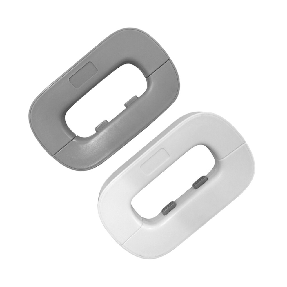 2 Pcs Safety Latches For Cabinets Abs For Childproofing White Ohphcall