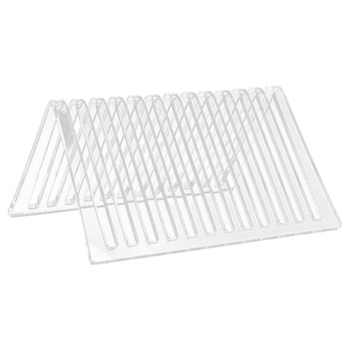 Raindrops  Walnut Storage Display Rack Wall Vinyl Holder Office