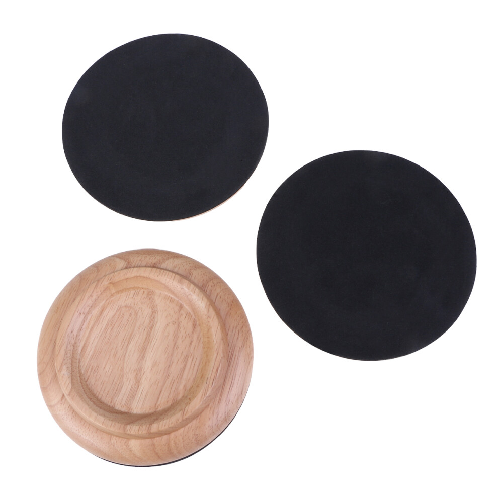 3Pcs Hardwood Piano Feet Cups Anti-Noise Piano Mats Home Use 3161621434258