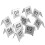 10 Pcs Table 6.50x6.00x5.70cm Silver 9
