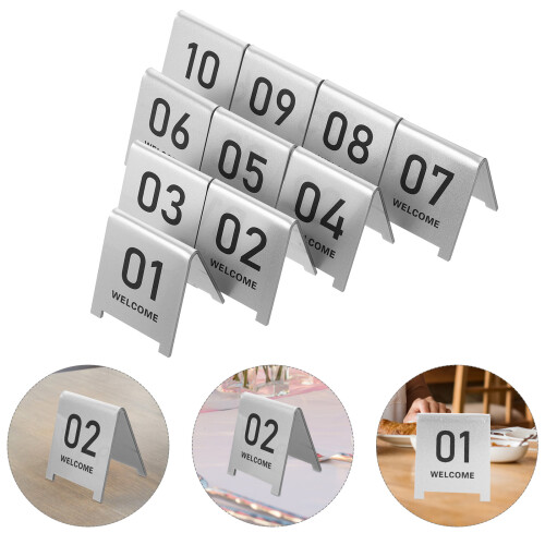10 Pcs Table 6.50x6.00x5.70cm Silver 1