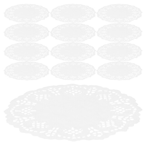 140 Pcs Strips Cake Collar Acetate Decorative Paper Doilies