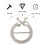 Scarf Decoration Clip Alloy Assorted Color 2pcs 7