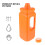 Plastic Water Jug With Lid Reusable Storage Jug 2pcs 6