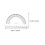 30 Pcs Rolling Circle Protractor Transparent Portable Student 8