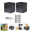 Mailbox Post Protector Black 2set 5x3.3in Stainless Steel 2