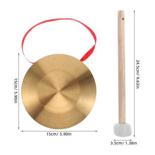 Mini Cymbals Golden Brass 1 Set 1