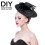 Round Fascinator Hat Base Hat Bottom Black 1pack 9