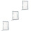 3 Pcs Loose Leaf Notebook Cover Journal Loose-Leaf Binder Plastic 5