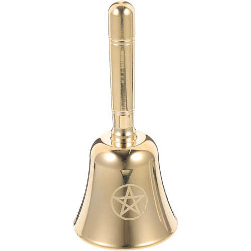 Handheld Bell For Altar Alarm Handbell Pentagram Chalice Medium 1