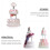 Roman Column Cake Stand White Plastic For Wedding Cakes 12pcs 9