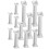 Roman Column Cake Stand White Plastic For Wedding Cakes 12pcs 3