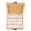 1Palette D'aquarelle Portable En Bambou Avec 24 Compartiments Colorés 5