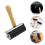 Rubber Ink Paint Roller Black 3pcs 9