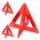 Car Warning Signs Triangle Warning Signs Orange Pvc 3pack 5