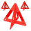 Car Warning Signs Triangle Warning Signs Orange Pvc 3pack 9