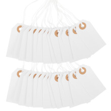 Mlins White Paper Price Tags With String For Gift 200pcs