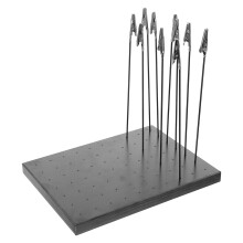 1 set farbklemmen mit halterung und standfuß zum bemalen und basteln