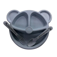 Wheat Straw Plates Plate With Dividers Dining Tray Tableware