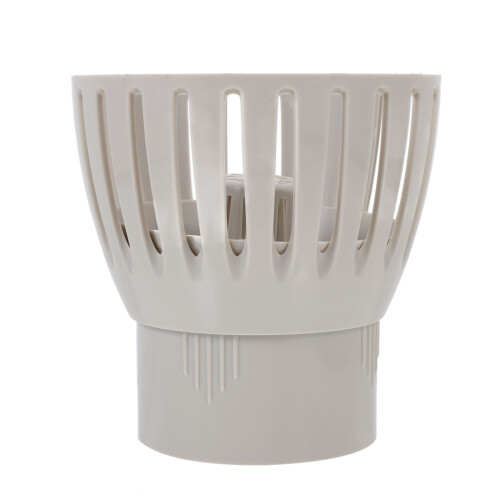 1Pc Durable ABS Fish Pond Drain Filter Skimmer Leaf Collector White