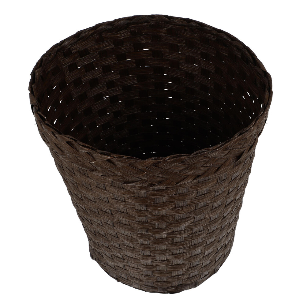 Seagrass Belly Basket Decorative Trash Can Straw Wastepaper Household