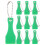 20 Pcs Plastic Ticket Scratcher Scraping Tools Green 1