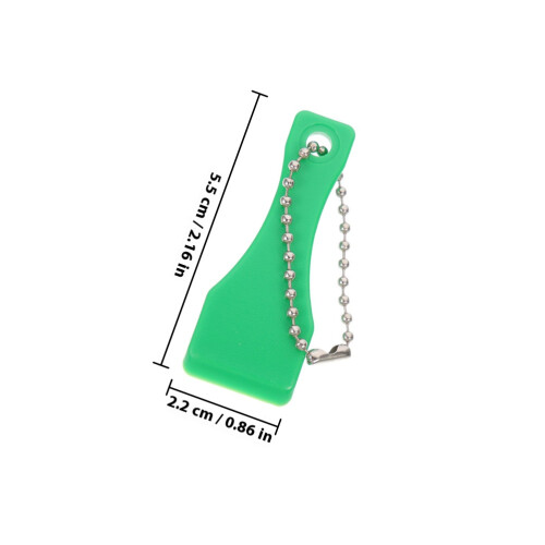 20 Pcs Plastic Ticket Scratcher Scraping Tools Green 1