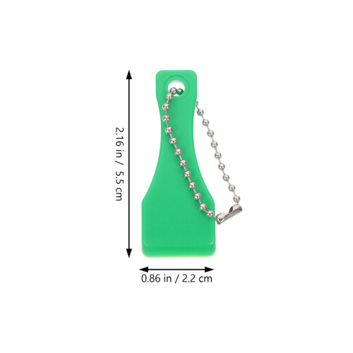 20 Pcs Plastic Ticket Scratcher Scraping Tools Green 2