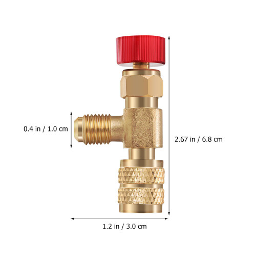 Golden Brass Safety Valve Charging 2pcs 2