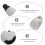 Raindrops Bicycle Handlebar Brake White 1 Pair 5.5x3.8in 10
