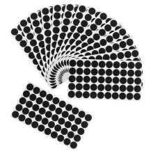 Raindrops 50 Sheets Led Light Shielding Sticker 2.00x2.00x0.10cm Black