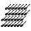 Disposable Teaspoons Black 100set 4.7x1.4x0.6in 9