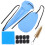 Raindrops Saxophone Cleaning Kit Blue Cloth For Effective Dirt Removal 1