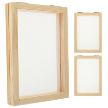 Wood Paper Frame Assorted Color 3pcs