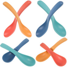 8pcs Eating Spoons Straw Outdoor Dining All Ages