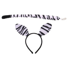 Raindrops 1 Set Zebra Ear Hair Band Cosplay Design For Adults And Kids